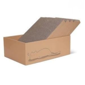 5-Pack Extra-Large Cat Scratching Boards, 11.4" Reversible Cardboard Cat Scratcher Box for Indoor Cats