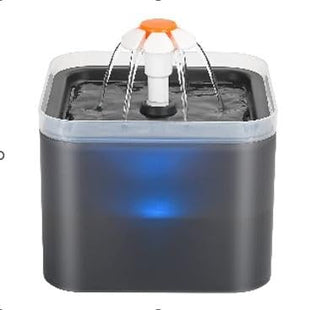 Furry Life Automatic Cat Water Fountain with Ultra-Quiet Pump | Activated Carbon Filter for Clean Drinking Water (Black, 2 Litre)