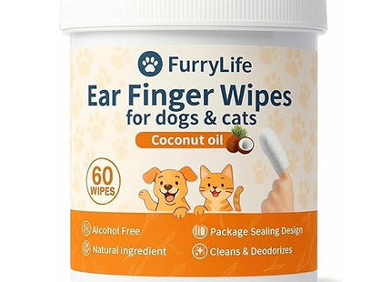 Ear Cleaner Finger Wipes for Dogs & Cats