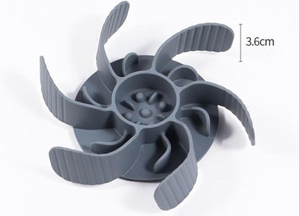 Slow Feeder Dog Bowl Insert with Suction Cups-Rotatable Silicone Pet Feeding Supplies for Slow Eating, Anti-Choking Dog Bowl Attachment for All Dogs