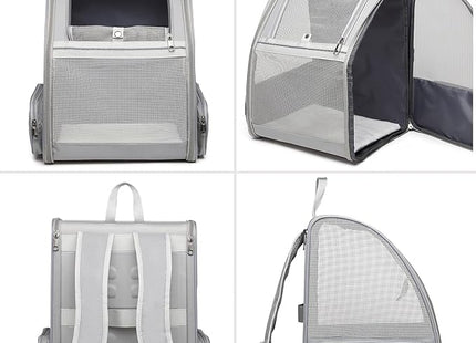 Cat Backpack, Large-Caliber Pet Carrier, Breathable Travel Bag with Non-Slip Bottom, Portable Pet Supplies for Small & Medium Cats, Dogs & Other Animals