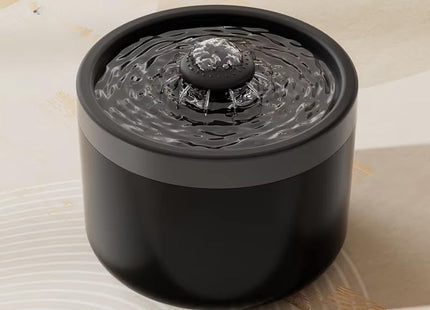 Furry Life Automatic Cat Water Fountain with Ultra-Quiet Pump | Activated Carbon Filter for Clean Drinking Water (Obsidian Black, 1.8L)