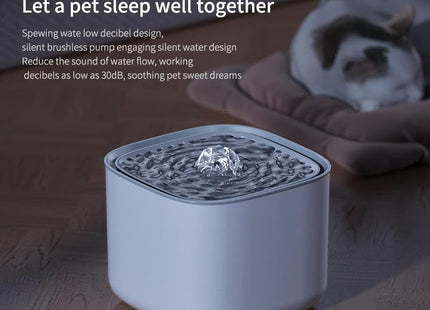 Pet Water Fountain Super Silent | All Pets Indoor (Deep Turquoise, 3L)