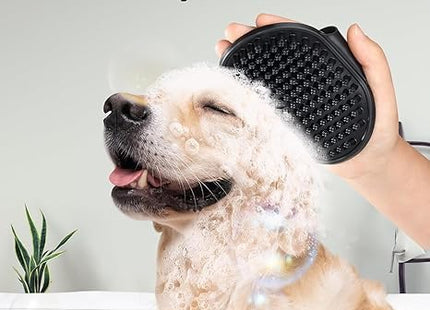 Pet Grooming Brush Combo | Self-Cleaning Slicker Brush, Deshedding Rake & Rubber Grooming Brush | Dog & Cat Hair Removal Tool for Short & Long Fur