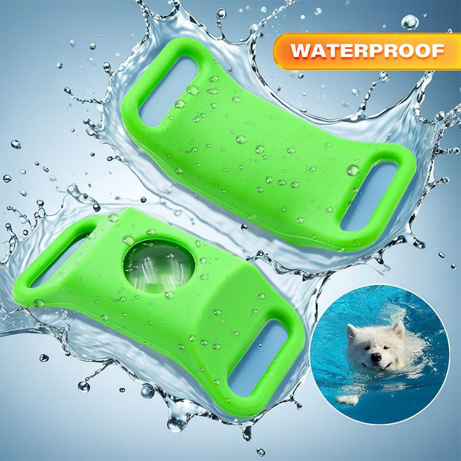 Flea & Tick Protection Pet Tag – Waterproof Collar Pendant for Dogs & Cats | Safe & Lightweight for All Breeds - (Green)
