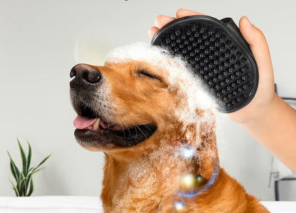 Pet Grooming Brush Combo | Self-Cleaning Slicker Brush, Deshedding Rake & Rubber Grooming Brush | Dog & Cat Hair Removal Tool for Short & Long Fur