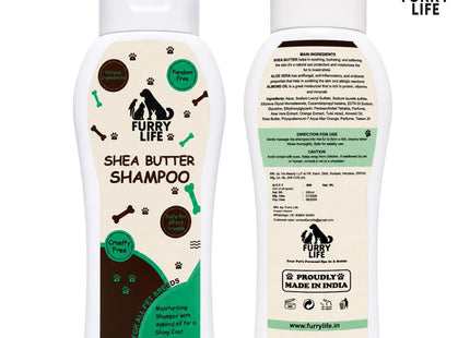 Furry Life Pet Shampoo for Dogs & Cats | Oatmeal Soothing Formula | Relieves Dry & Itchy Skin, Gentle Cleansing & Coat Care | Pet Shampoo for All Breeds -(200 ML)