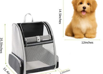Cat Backpack, Large-Caliber Pet Carrier, Breathable Travel Bag with Non-Slip Bottom, Portable Pet Supplies for Small & Medium Cats, Dogs & Other Animals
