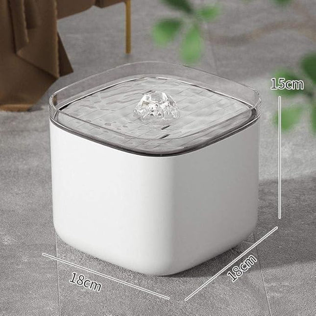 Pet Water Fountain Super Silent | All Pets Indoor (Moonstone White, 3L)