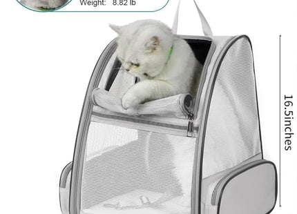 Cat Backpack, Large-Caliber Pet Carrier, Breathable Travel Bag with Non-Slip Bottom, Portable Pet Supplies for Small & Medium Cats, Dogs & Other Animals