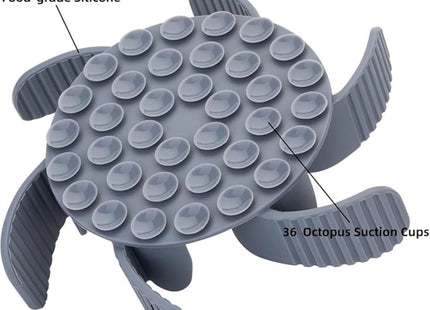 Slow Feeder Dog Bowl Insert with Suction Cups-Rotatable Silicone Pet Feeding Supplies for Slow Eating, Anti-Choking Dog Bowl Attachment for All Dogs