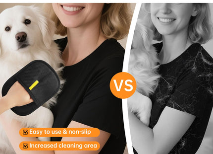 2 Pcs Pet Hair Removal Glove, Reusable Cat Dog Electrostatic Hair Remover Grooming Glove Brush Tool