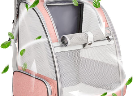 Cat Backpack, Large-Caliber Pet Carrier, Breathable Travel Bag with Non-Slip Bottom, Portable Pet Supplies for Small & Medium Cats, Dogs & Other Animals