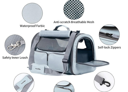 Cat Backpack, Large-Caliber Pet Carrier, Breathable Travel Bag with Non-Slip Bottom, Portable Pet Supplies for Small & Medium Cats, Dogs & Other Animals