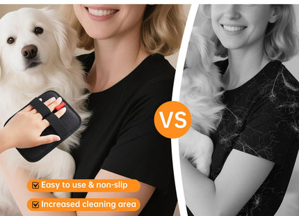 1 Pcs Static Pet Hair Remover Gloves, Reusable Electrostatic Pet Cat Dog Hair Removal Grooming Gloves Brush Tool for Couch, Furniture, Carpet, Car Seat