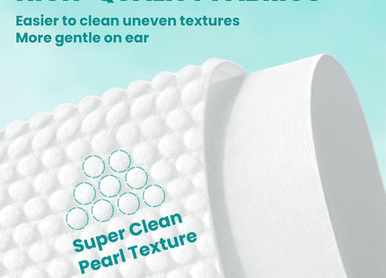 Ear Cleaner Finger Wipes 60 Counts, Dog Ear Cleaner, Grooming Kit Care for Dogs and Cats, Soft & Easy Otic Cleaning Pads, Remove Wax, Dirt & Stop Smelly, Itchy, Non-Irritating (1.5 X 60 pcs, Coconut)