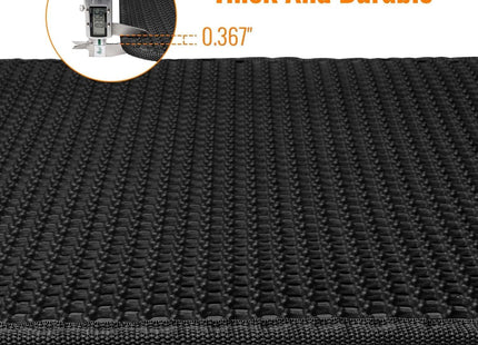 Cat Litter Mat Litter Trapping Mat, Honeycomb Double Layer Waterproof Urine Proof Mats for Litter Boxes Scatter Control Easy Clean Soft on Paws (Grey, 60 x 40cm)
