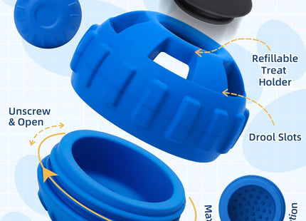 Woof Pupsicle Freezable Chew Toy – The Cool Treat Dispenser Every Dog Loves (Blue, Small)