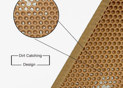 Premium Cat Litter Box Mat – Waterproof Anti-Slip Litter Trapping Floor Pad | Easy Clean Mess Control Mat for Cats & Kittens- Brown (75 * 60 cms)