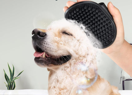 Pet Grooming Brush Combo | Self-Cleaning Slicker Brush, Deshedding Rake & Rubber Grooming Brush | Dog & Cat Hair Removal Tool for Short & Long Fur