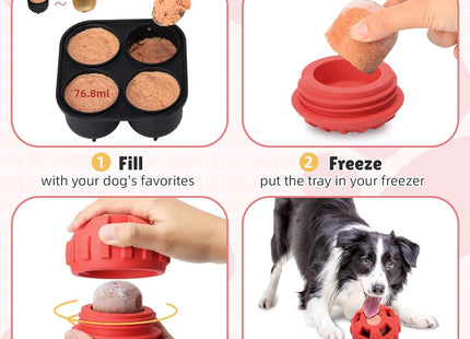 Woof Pupsicle Freezable Chew Toy – The Cool Treat Dispenser Every Dog Loves(Green, Small)