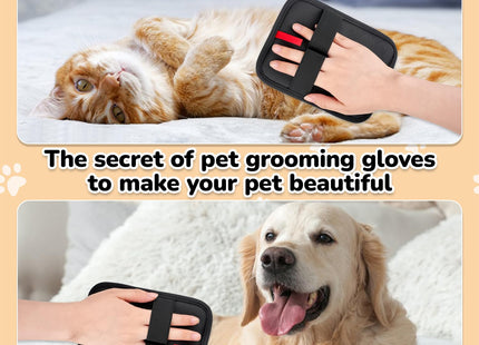 Pet Hair Remover, electrostatic pet Hair Removal Gloves, cat and Dog pet Hair Removal Tools, Suitable for Bed Sheets, Blankets, Clothes, Sofas, Multi-Functional Beauty Gloves -1 Piece
