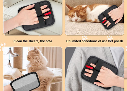 Pet Hair Remover, electrostatic pet Hair Removal Gloves, cat and Dog pet Hair Removal Tools, Suitable for Bed Sheets, Blankets, Clothes, Sofas, Multi-Functional Beauty Gloves -1 Piece