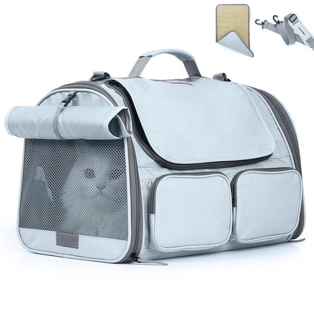 Cat Backpack, Large-Caliber Pet Carrier, Breathable Travel Bag with Non-Slip Bottom, Portable Pet Supplies for Small & Medium Cats, Dogs & Other Animals