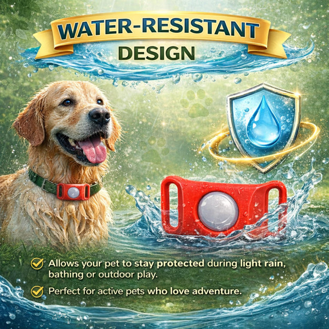 Furry Life Flea & Tick Prevention Pet Tag – Waterproof Collar Pendant, Chemical-Free Protection for Dogs, Cats & Small Pets, Safe for All Breeds