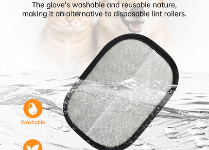 2 Pcs Pet Hair Removal Glove, Reusable Cat Dog Electrostatic Hair Remover Grooming Glove Brush Tool