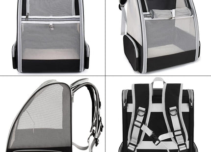 Cat Backpack, Large-Caliber Pet Carrier, Breathable Travel Bag with Non-Slip Bottom, Portable Pet Supplies for Small & Medium Cats, Dogs & Other Animals