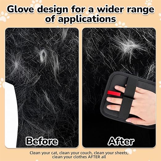 Pet Hair Remover, electrostatic pet Hair Removal Gloves, cat and Dog pet Hair Removal Tools, Suitable for Bed Sheets, Blankets, Clothes, Sofas, Multi-Functional Beauty Gloves -1 Piece