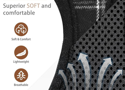 Furry Life Step-in No Pull Pet Harness for Dogs, Puppies & Cats – Soft Mesh Padded Reflective Vest for Outdoor Walking & Running (Burberry Black