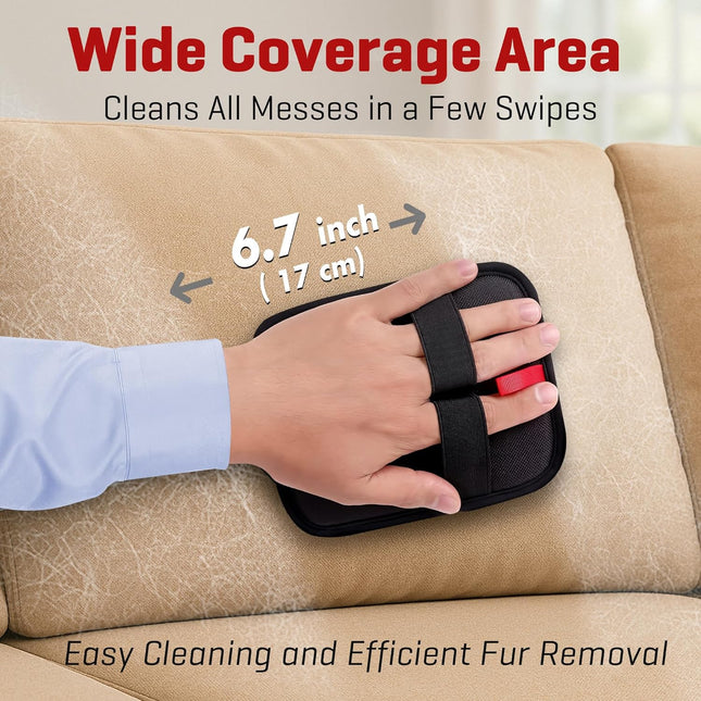 Pet Hair Remover Gloves for Cats & Dogs, Electrostatic Pet Hair Removal Gloves Brush for Pets Hair, Upgraded Animal Fur Removal Tool, Reusable Cats & Dogs Grooming Gloves for Hair Removal (1)