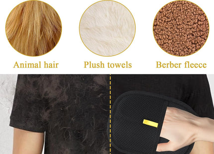 Pet Double Sided Grooming Gloves,Static Removal Gloves for Pet Hair,Multi-Function,For Washing,Hair Removal,Beauty,Sofa,Bed Sheets,Clothes,Suitable for Cats and Dogs