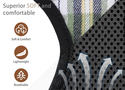 PUPTECK Adjustable Dog Harness Collar and Leash Set Step in No Pull Pet Harness for Small Medium Dogs Puppy and Cats Outdoor Walking Running, Soft Mesh Padded Reflective Vest Harnesses, Grn&YLW, XS