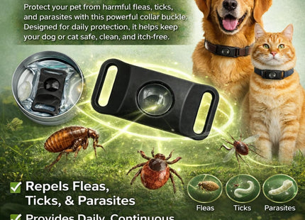Furry Life Flea & Tick Prevention Pet Tag – Waterproof Collar Pendant, Chemical-Free Protection for Dogs, Cats & Small Pets, Safe for All Breeds