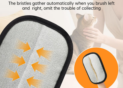 2 Pcs Pet Hair Removal Glove, Reusable Cat Dog Electrostatic Hair Remover Grooming Glove Brush Tool